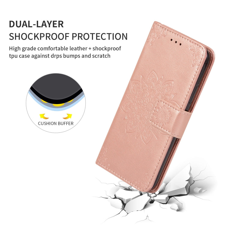 For Xiaomi Redmi Note8 Pro Embossed Kaleidoscope Flower Horizontal Flip Leather Case with Holder & Card Slots & Wallet