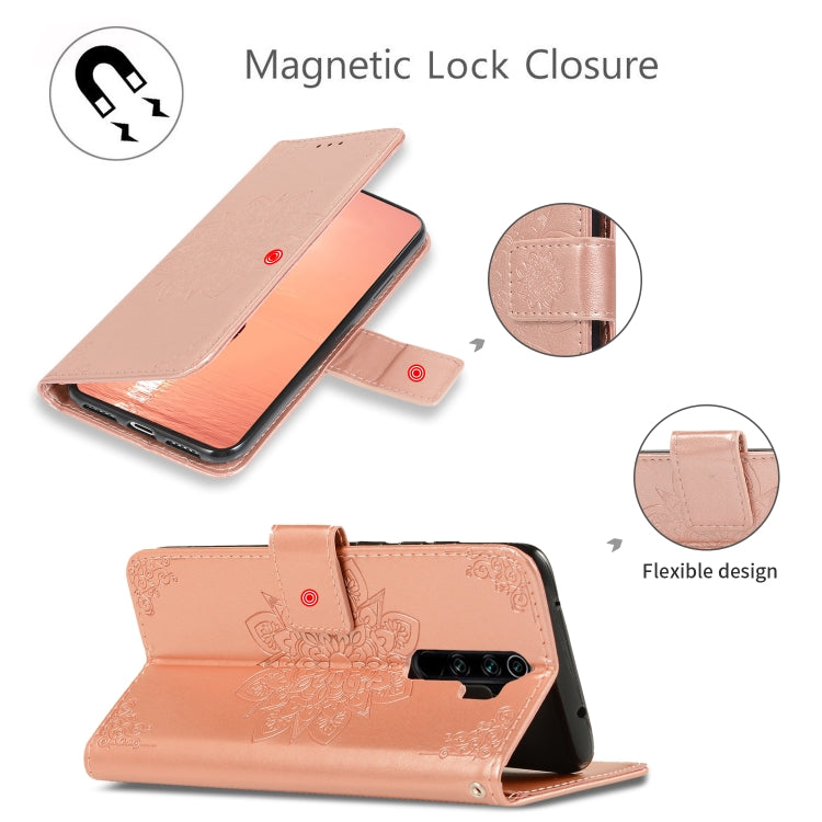For Xiaomi Redmi Note8 Pro Embossed Kaleidoscope Flower Horizontal Flip Leather Case with Holder & Card Slots & Wallet