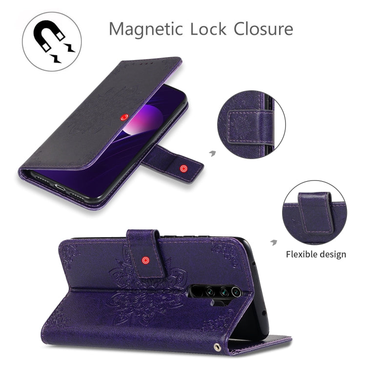 For Xiaomi Redmi Note8 Pro Embossed Kaleidoscope Flower Horizontal Flip Leather Case with Holder & Card Slots & Wallet