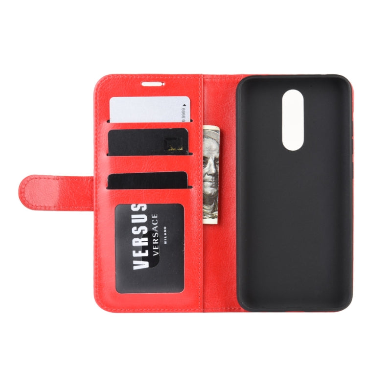 For Xiaomi Redmi 8 R64 Texture Single Fold Horizontal Flip Leather Case with Holder & Card Slots & Wallet