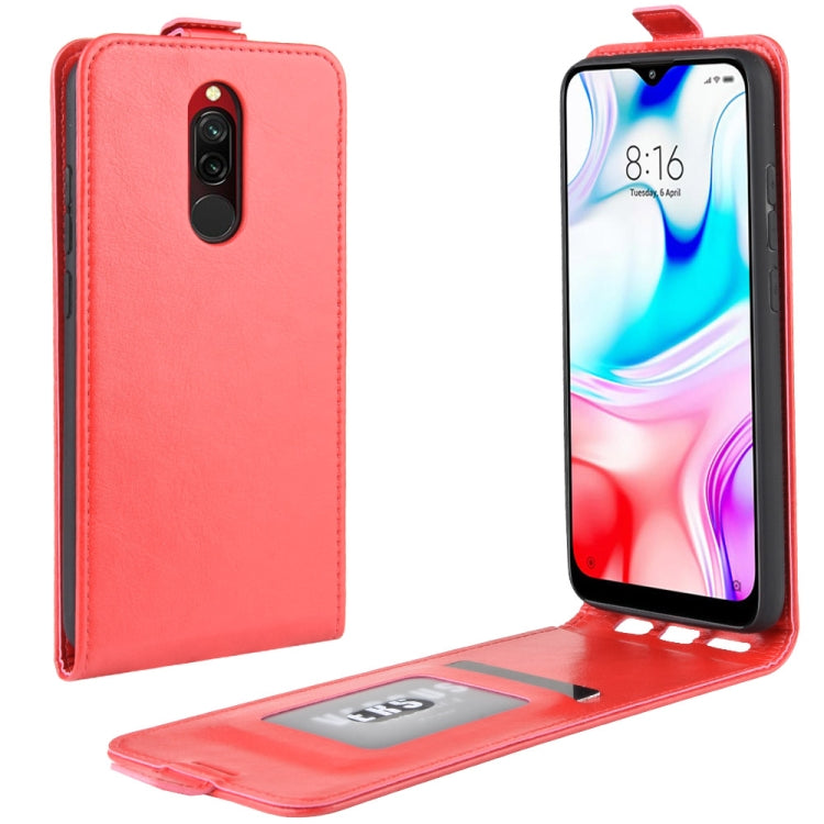 For Xiaomi Redmi 8 Crazy Horse Vertical Flip Leather Protective Case