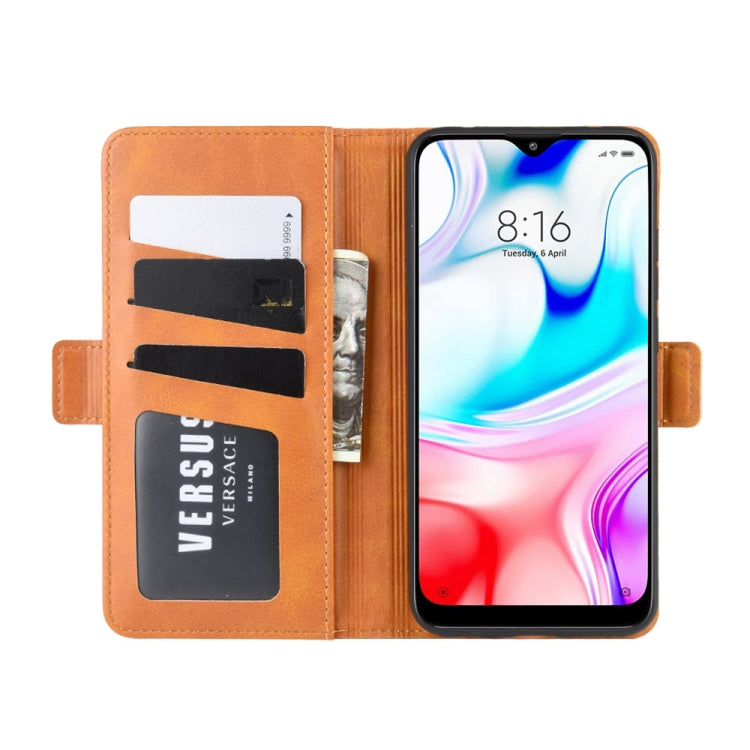 For Xiaomi Redmi 8 Dual-side Magnetic Buckle Horizontal Flip Leather Case with Holder & Card Slots & Wallet & Photo Frame