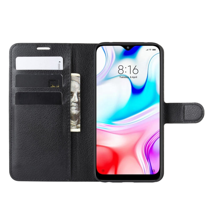 For Xiaomi Redmi 8 Litchi Texture Horizontal Flip Leather Case with Wallet & Holder & Card Slots