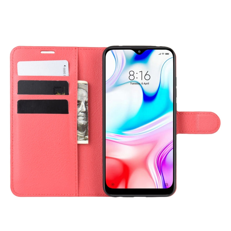 For Xiaomi Redmi 8 Litchi Texture Horizontal Flip Leather Case with Wallet & Holder & Card Slots
