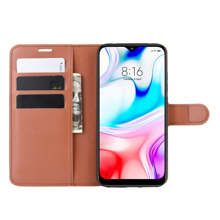 For Xiaomi Redmi 8 Litchi Texture Horizontal Flip Leather Case with Wallet & Holder & Card Slots