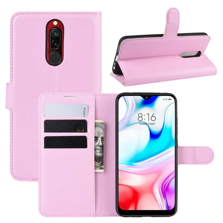 For Xiaomi Redmi 8 Litchi Texture Horizontal Flip Leather Case with Wallet & Holder & Card Slots