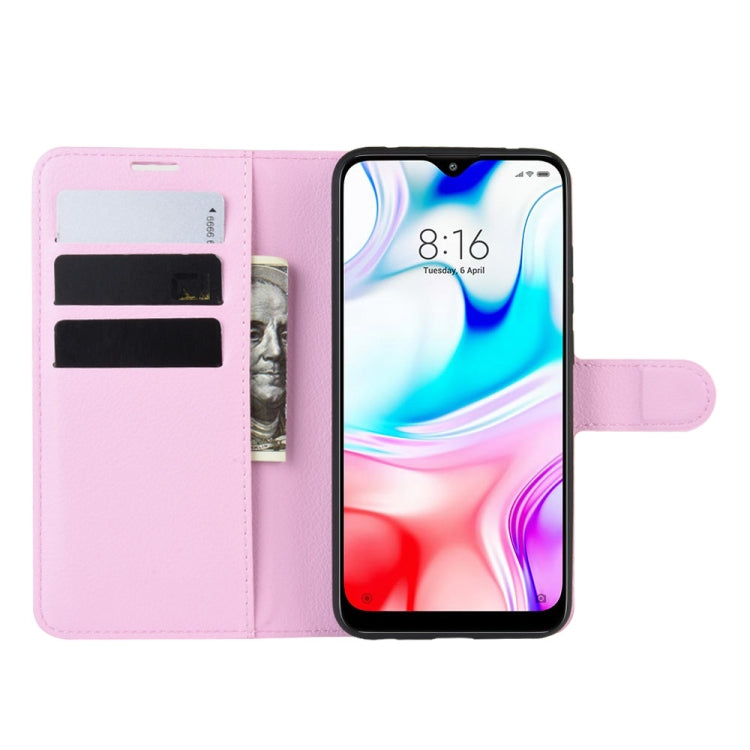 For Xiaomi Redmi 8 Litchi Texture Horizontal Flip Leather Case with Wallet & Holder & Card Slots