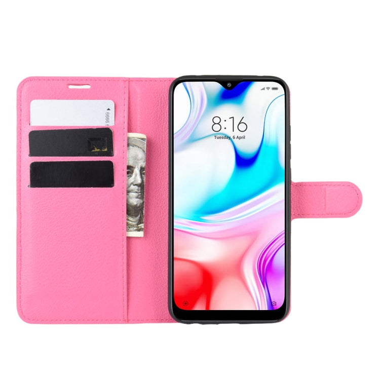 For Xiaomi Redmi 8 Litchi Texture Horizontal Flip Leather Case with Wallet & Holder & Card Slots