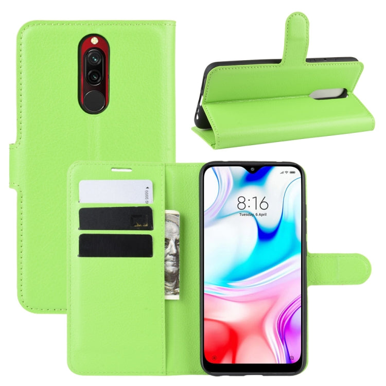 For Xiaomi Redmi 8 Litchi Texture Horizontal Flip Leather Case with Wallet & Holder & Card Slots