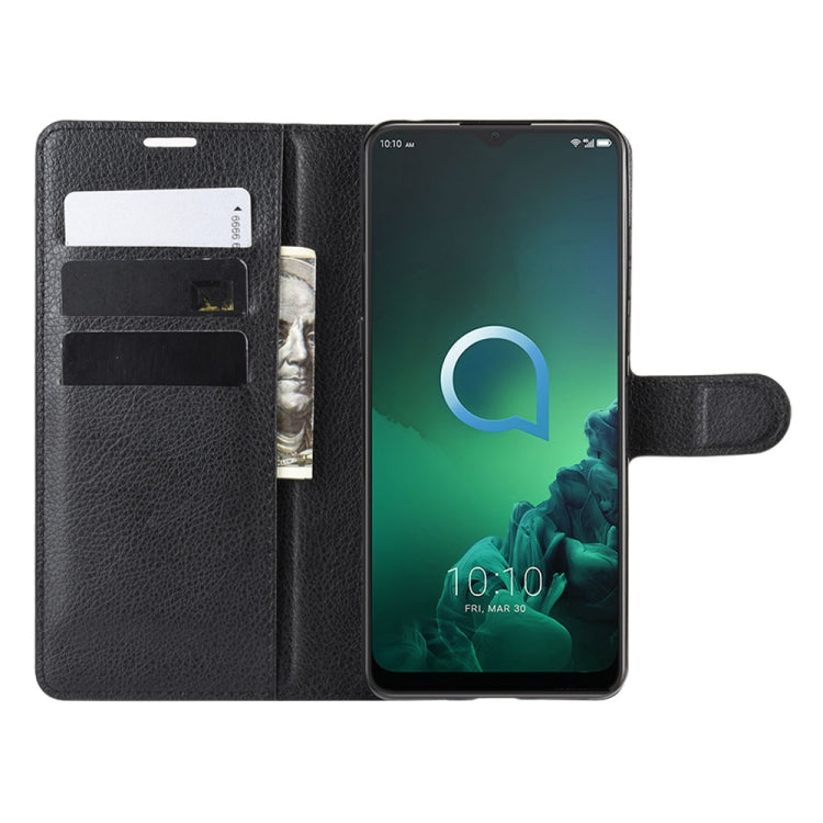 For Alcatel 3x (2019) Litchi Texture Horizontal Flip Leather Case with Wallet & Holder & Card Slots