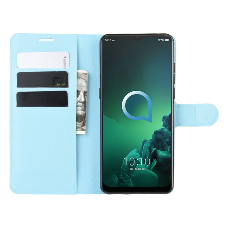 For Alcatel 3x (2019) Litchi Texture Horizontal Flip Leather Case with Wallet & Holder & Card Slots