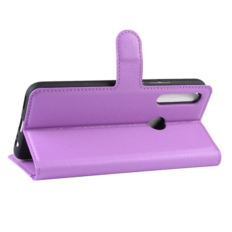 For Huawei Honor 9X Fingerprint Version Litchi Texture Horizontal Flip Leather Case with Wallet & Holder & Card Slots