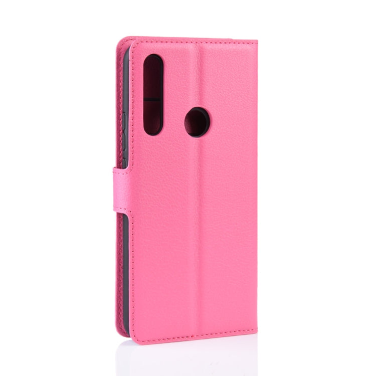 For Huawei Honor 9X Fingerprint Version Litchi Texture Horizontal Flip Leather Case with Wallet & Holder & Card Slots