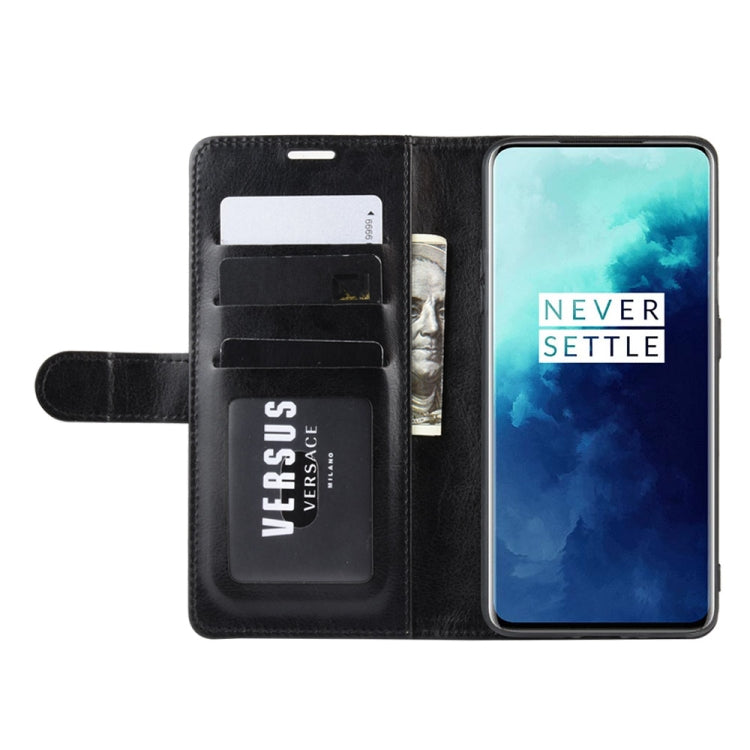 For OnePlus 7T Pro R64 Texture Single Fold Horizontal Flip Leather Case with Holder & Card Slots & Wallet