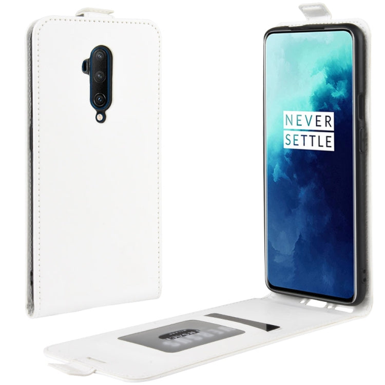 For OnePlus 7T Pro Crazy Horse Vertical Flip Leather Protective Case