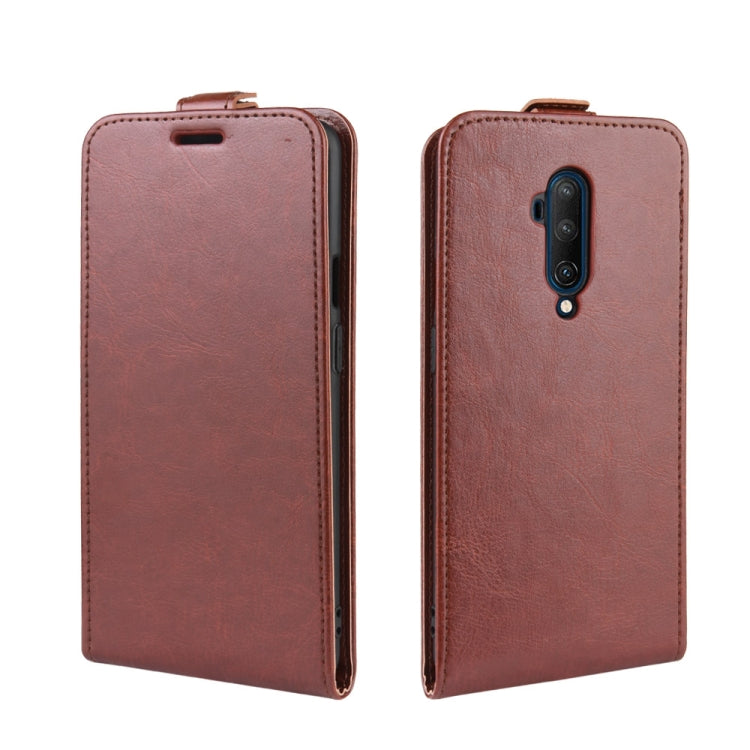 For OnePlus 7T Pro Crazy Horse Vertical Flip Leather Protective Case