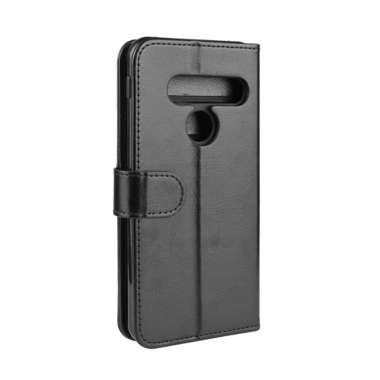 For LG G8S ThinQ R64 Texture Single Fold Horizontal Flip Leather Case with Holder & Card Slots & Wallet