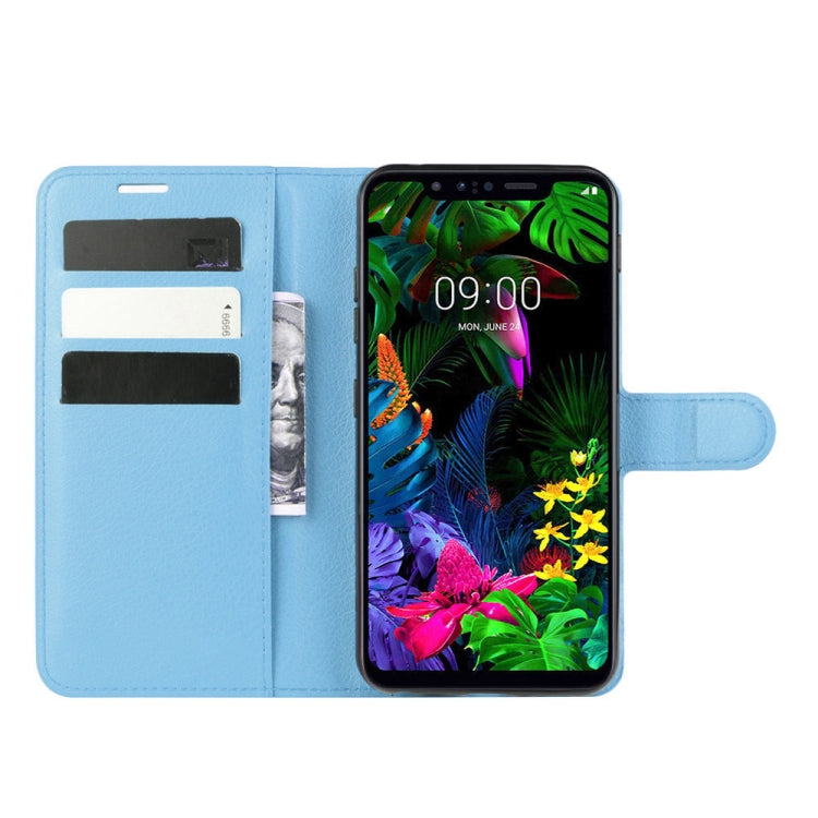 For LG G8S ThinQ Litchi Texture Horizontal Flip Leather Case with Wallet & Holder & Card Slots