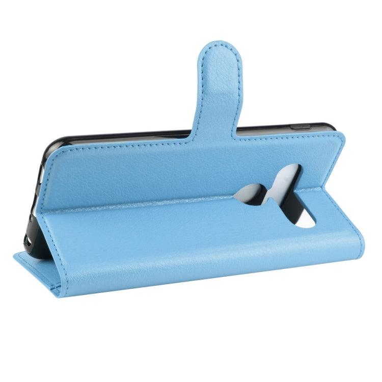 For LG G8S ThinQ Litchi Texture Horizontal Flip Leather Case with Wallet & Holder & Card Slots