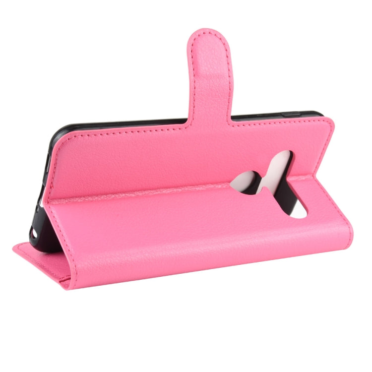 For LG G8S ThinQ Litchi Texture Horizontal Flip Leather Case with Wallet & Holder & Card Slots