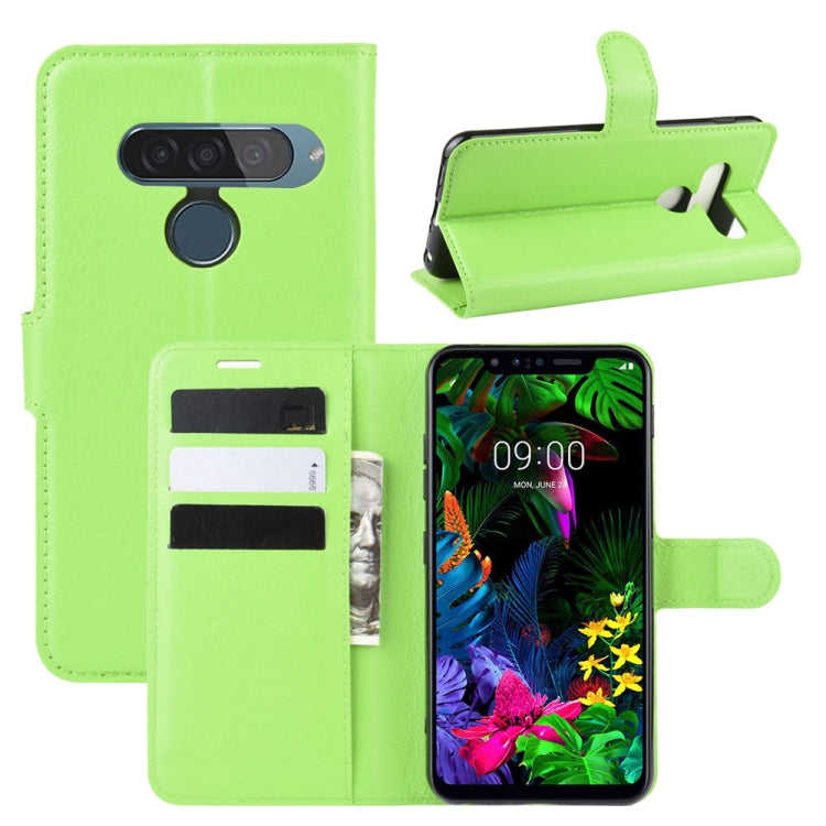 For LG G8S ThinQ Litchi Texture Horizontal Flip Leather Case with Wallet & Holder & Card Slots