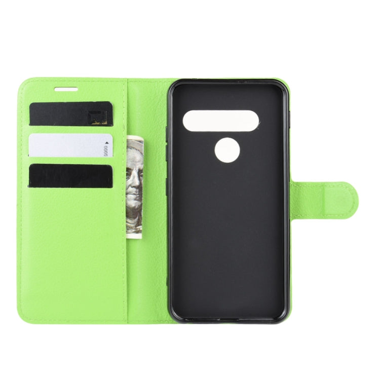 For LG G8S ThinQ Litchi Texture Horizontal Flip Leather Case with Wallet & Holder & Card Slots