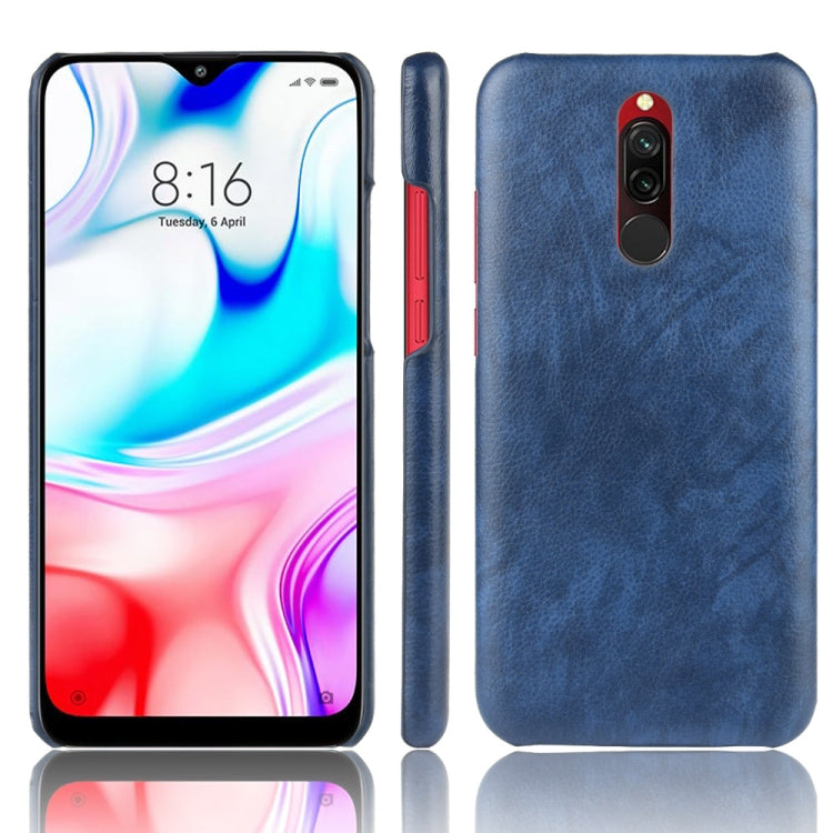 For Xiaomi Redmi 8 Shockproof Litchi Texture PC + PU Case