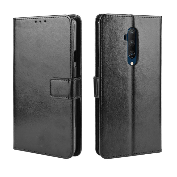 For OnePlus 7T Pro Retro Crazy Horse Texture Horizontal Flip Leather Case with Holder & Card Slots & Photo Frame