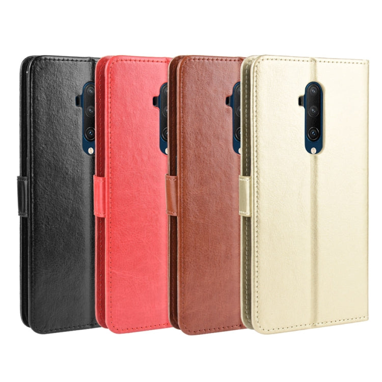 For OnePlus 7T Pro Retro Crazy Horse Texture Horizontal Flip Leather Case with Holder & Card Slots & Photo Frame