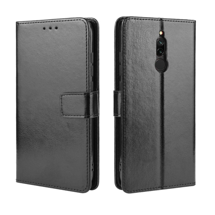 For Xiaomi Redmi 8 Retro Crazy Horse Texture Horizontal Flip Leather Case with Holder & Card Slots & Photo Frame