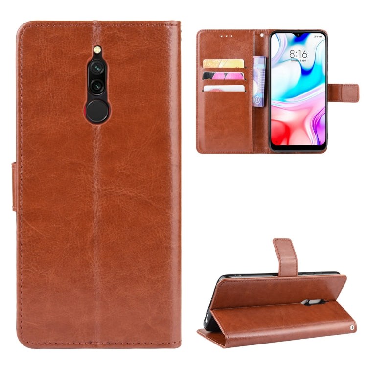 For Xiaomi Redmi 8 Retro Crazy Horse Texture Horizontal Flip Leather Case with Holder & Card Slots & Photo Frame