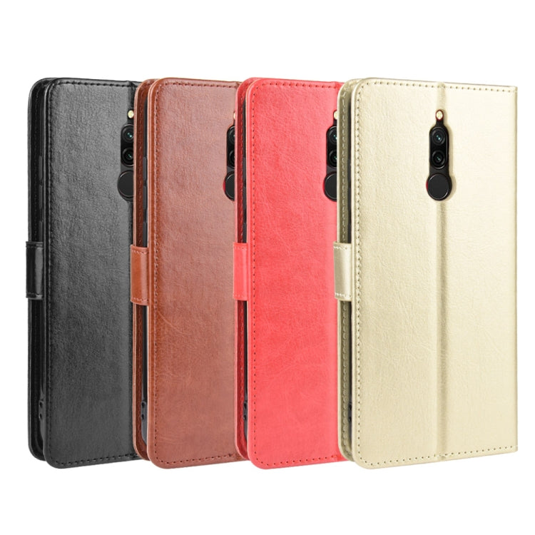 For Xiaomi Redmi 8 Retro Crazy Horse Texture Horizontal Flip Leather Case with Holder & Card Slots & Photo Frame
