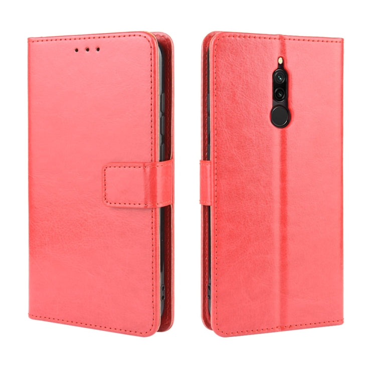 For Xiaomi Redmi 8 Retro Crazy Horse Texture Horizontal Flip Leather Case with Holder & Card Slots & Photo Frame