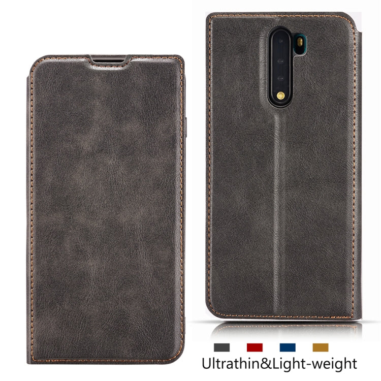 For Xiaomi Redmi Note8 Plus Retro Simple Ultrathin Magnetic Leather Case with Holder & Card Slots & Lanyard