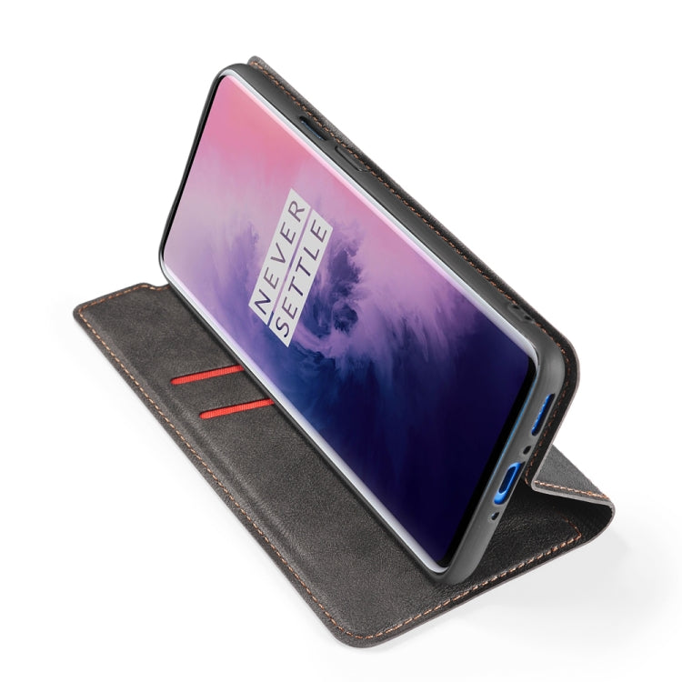 For Xiaomi Redmi Note8 Plus Retro Simple Ultrathin Magnetic Leather Case with Holder & Card Slots & Lanyard