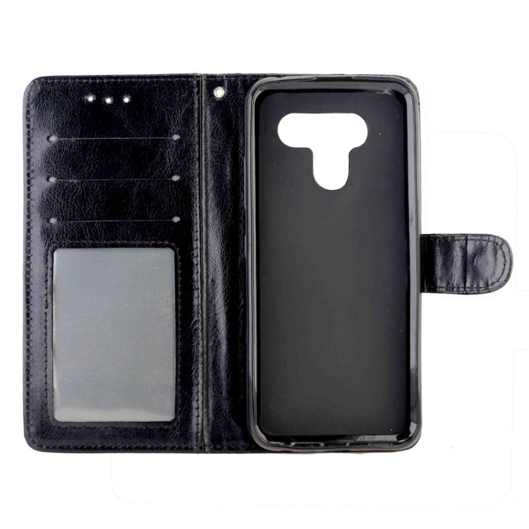 For LG Q60 / K50 Crazy Horse Texture Horizontal Flip Leather Case with Holder & Card Slots & Wallet & Photo Frame