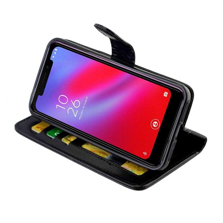 For Vodafone Smart N10 Crazy Horse Texture Horizontal Flip Leather Case with Holder & Card Slots & Wallet & Photo Frame