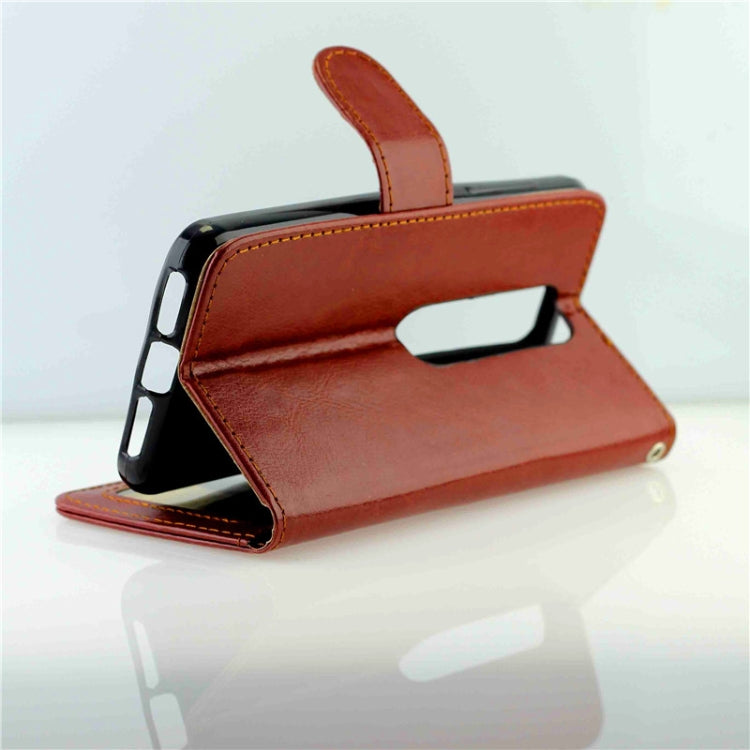 For Vodafone Smart N10 Crazy Horse Texture Horizontal Flip Leather Case with Holder & Card Slots & Wallet & Photo Frame