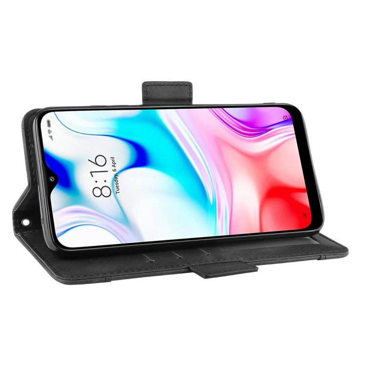 For Xiaomi Redmi 8 Wallet Style Skin Feel Calf Pattern Leather Case with Separate Card Slot