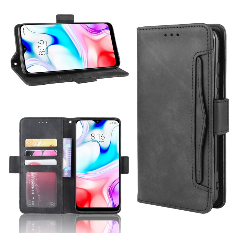 For Xiaomi Redmi 8 Wallet Style Skin Feel Calf Pattern Leather Case with Separate Card Slot