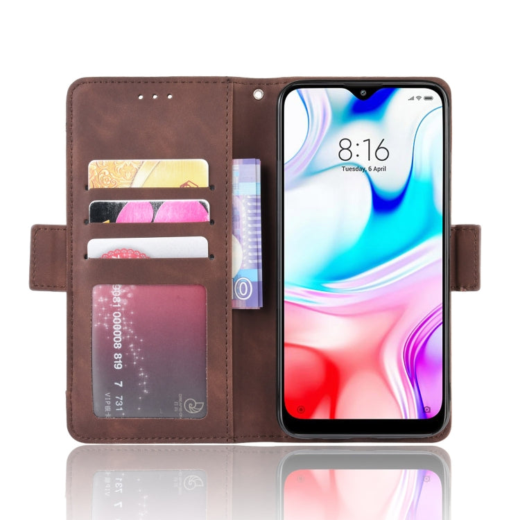 For Xiaomi Redmi 8 Wallet Style Skin Feel Calf Pattern Leather Case with Separate Card Slot