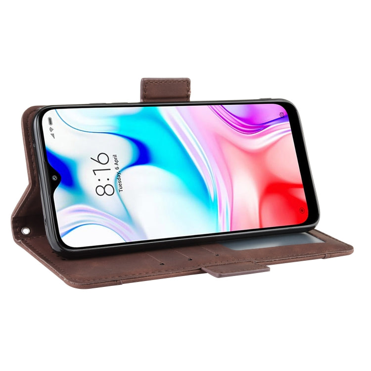 For Xiaomi Redmi 8 Wallet Style Skin Feel Calf Pattern Leather Case with Separate Card Slot