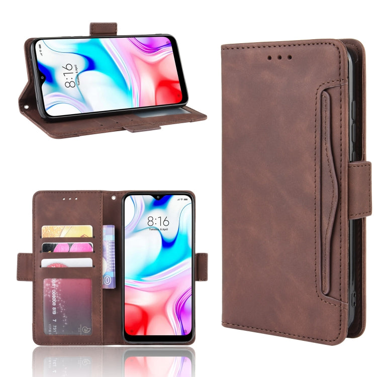 For Xiaomi Redmi 8 Wallet Style Skin Feel Calf Pattern Leather Case with Separate Card Slot