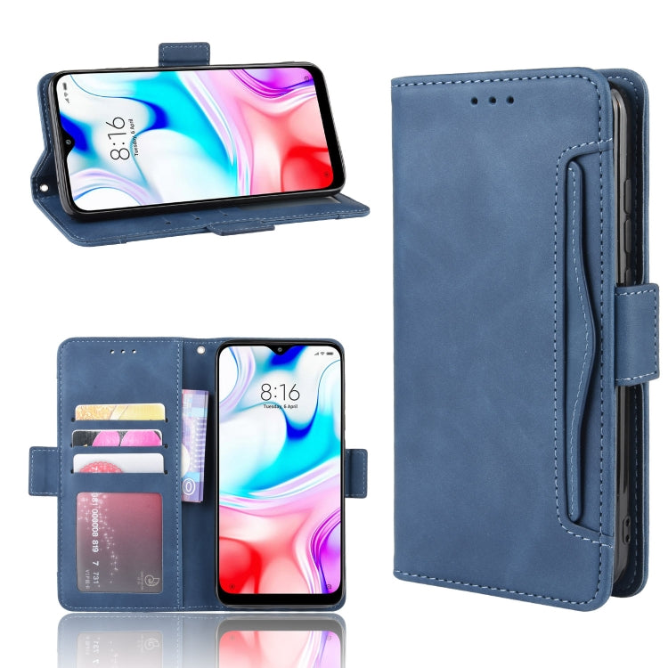 For Xiaomi Redmi 8 Wallet Style Skin Feel Calf Pattern Leather Case with Separate Card Slot
