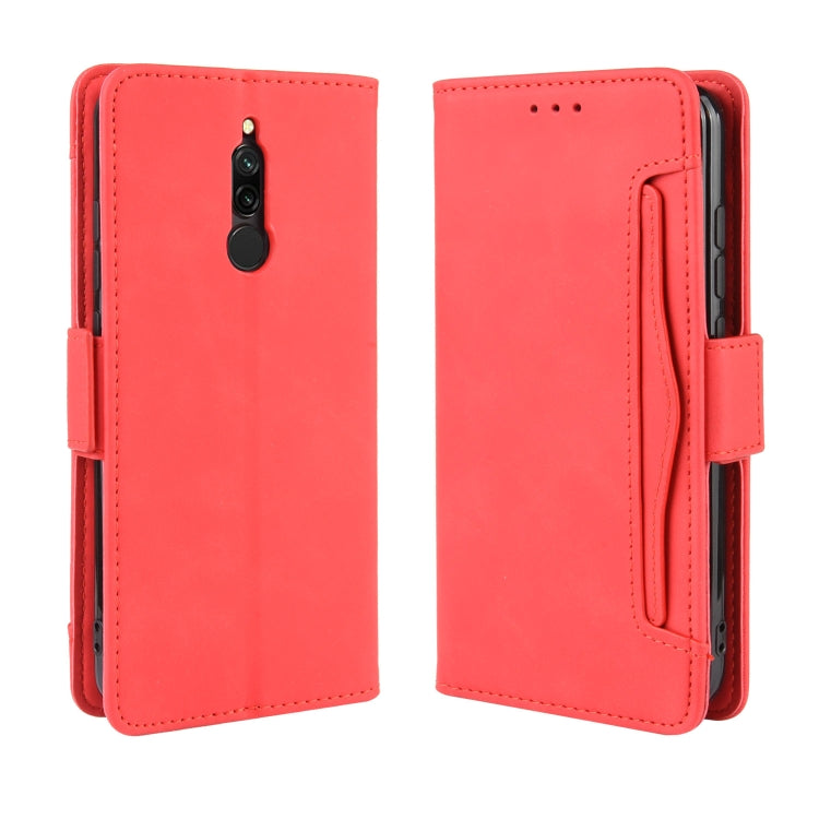 For Xiaomi Redmi 8 Wallet Style Skin Feel Calf Pattern Leather Case with Separate Card Slot