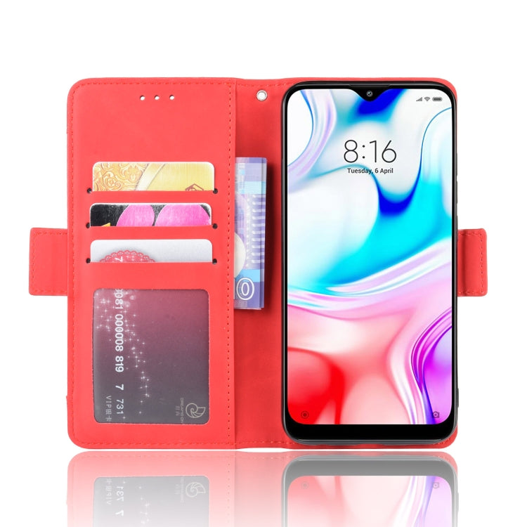 For Xiaomi Redmi 8 Wallet Style Skin Feel Calf Pattern Leather Case with Separate Card Slot