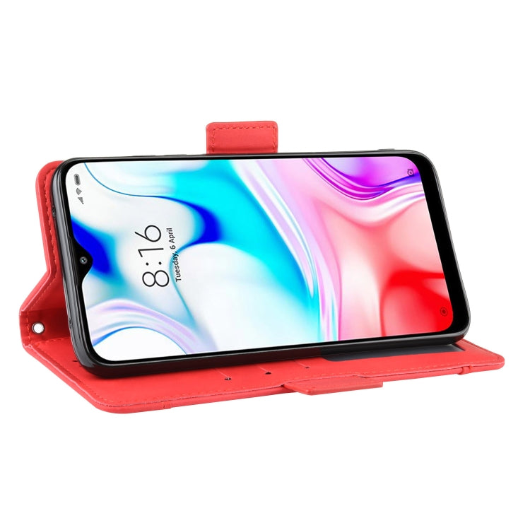 For Xiaomi Redmi 8 Wallet Style Skin Feel Calf Pattern Leather Case with Separate Card Slot