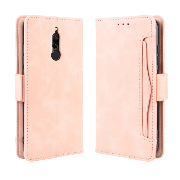 For Xiaomi Redmi 8 Wallet Style Skin Feel Calf Pattern Leather Case with Separate Card Slot