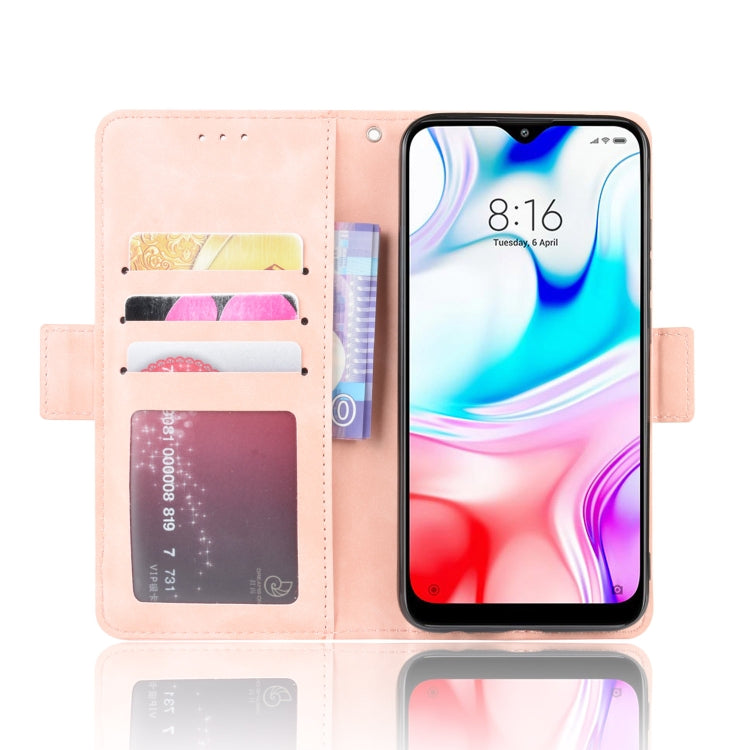 For Xiaomi Redmi 8 Wallet Style Skin Feel Calf Pattern Leather Case with Separate Card Slot