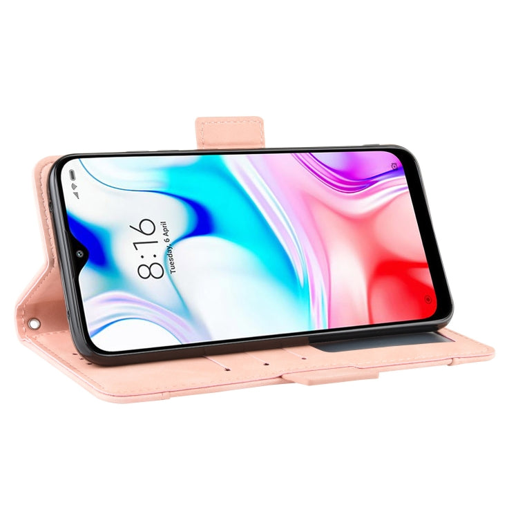 For Xiaomi Redmi 8 Wallet Style Skin Feel Calf Pattern Leather Case with Separate Card Slot